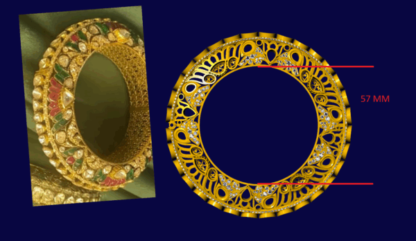Silver Polki Bangles - Image 2